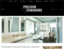 Tablet Screenshot of precisionstoneworks.com
